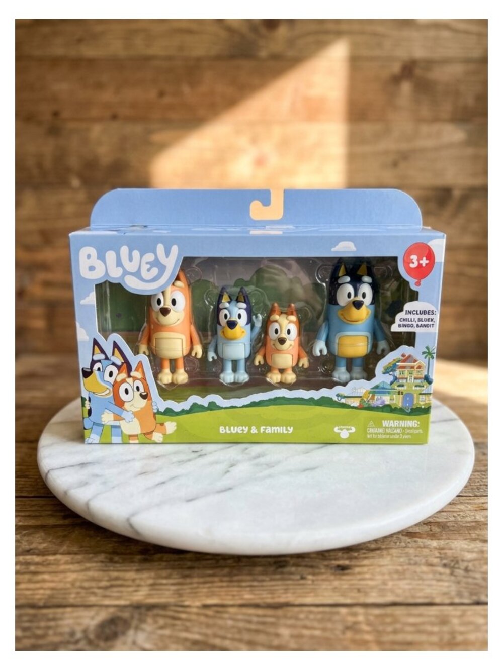 Bluey Family Figure 4-Pack Poseable Toys Bingo Bandit